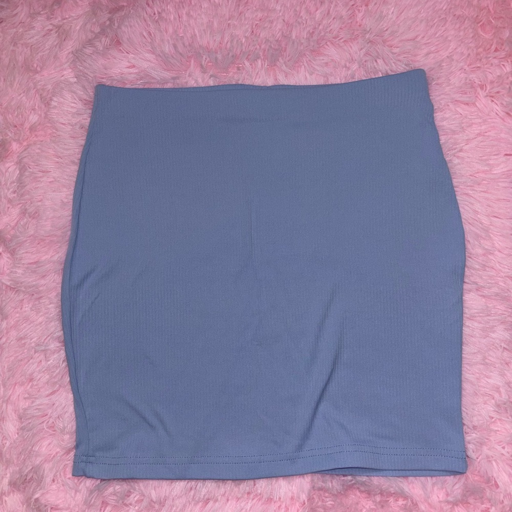 Blue Women's Pencil Skirt - Size Medium
